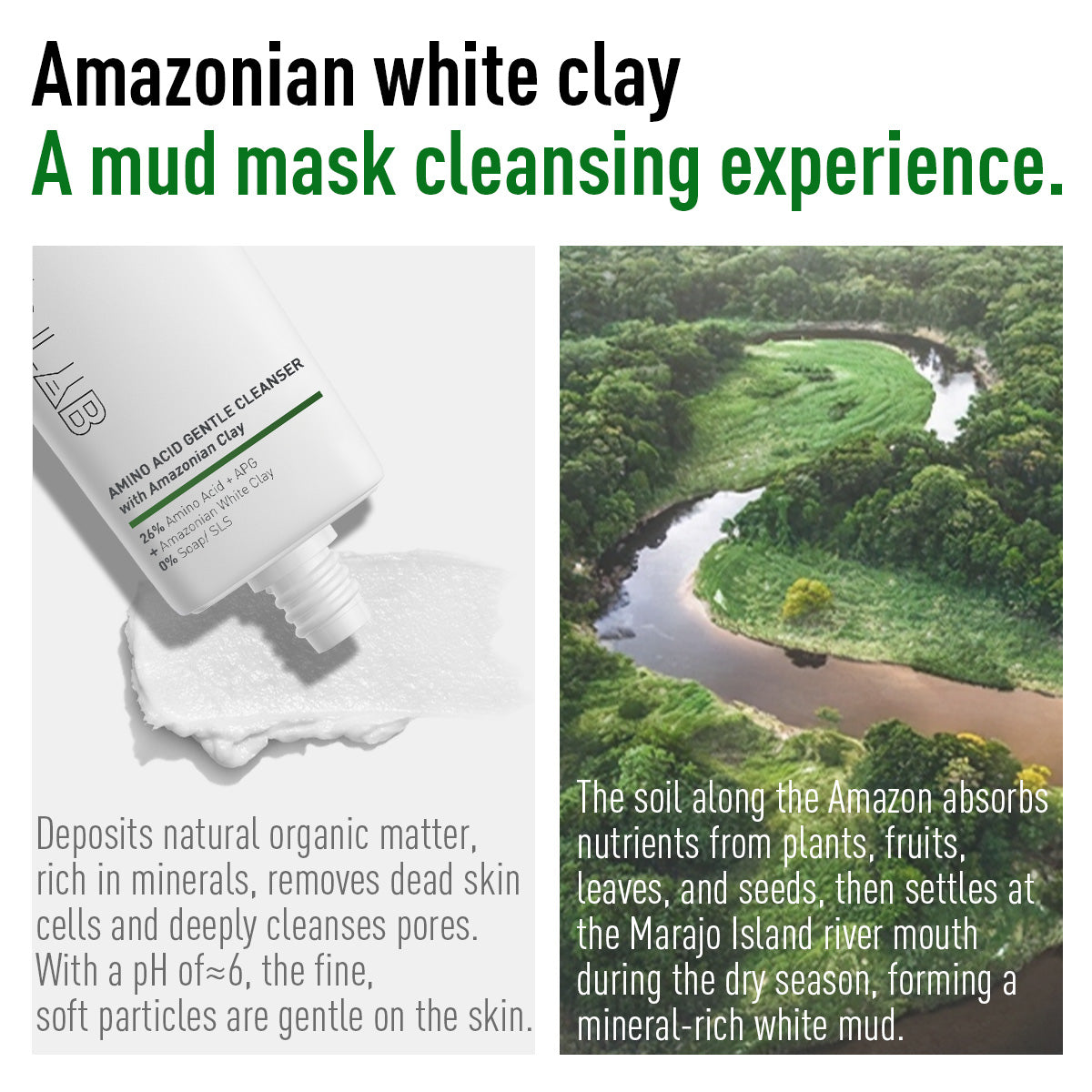 AMINO ACID GENTLE CLEANSER with Amazonian Clay